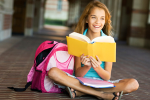 girl reading